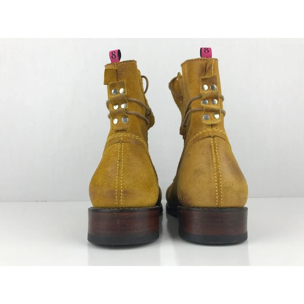 Ted Baker Mens Boots TBM583 Tan Suede Lace Up Ankle Boots Size US 9 UK 8 EU‎ 42